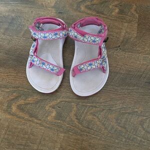 Teva Kids Sandals with Pink and Blue Patterned Straps